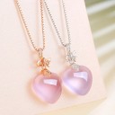 Ladies' Heart Necklace D604 5