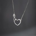 Ladies' Heart Necklace D662 6