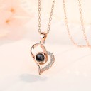 Ladies' Heart Necklace D688 3