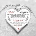 Ladies' Heart Necklace with Text 5