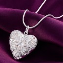 Ladies' Heart Photo Locket Necklace 4