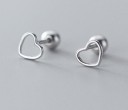 Ladies' Heart Stud Earrings G646 3
