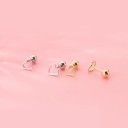Ladies' Heart Stud Earrings G646 6