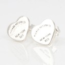 Ladies' Heart Stud Earrings J206 3