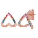 Ladies' Heart Stud Earrings 1