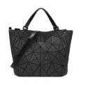 Ladies' Holographic Handbag and Shoulder Bag Trapezoidal Shape Geometric Pattern of Triangles Material PU Leather and Polyester 1