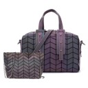 Ladies' Holographic Handbag Set of 2 1