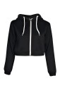 Ladies' Hooded Crop Top J2440 2