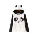 Ladies' Hoodie with Panda Motif 1