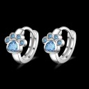 Ladies' Hoop Earrings Paw 6