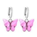 Ladies' Hoop Earrings with Butterfly C1097 37