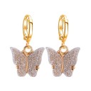 Ladies' Hoop Earrings with Butterfly C1097 38