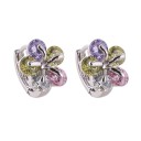 Ladies' Hoop Earrings with Crystals 12