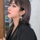 Ladies' Hoop Earrings with Key 4