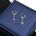 Ladies' Hoop Earrings with Lightning 5