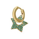 Ladies' Hoop Earrings with Pendant 15