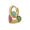 Ladies' Hoop Earrings with Pendant 16