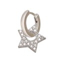 Ladies' Hoop Earrings with Pendant 24