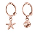 Ladies' Hoop Earrings with Pendant A1698 2