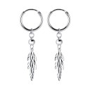 Ladies' Hoop Earrings with Pendant A1698 15