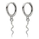 Ladies' Hoop Earrings with Pendant A1698 23