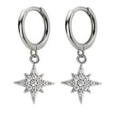 Ladies' Hoop Earrings with Pendant A1698 24