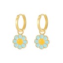 Ladies' Hoop Earrings with Pendant G1019 18