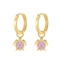 Ladies' Hoop Earrings with Pendant G1019 22