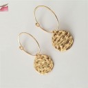Ladies' Hoop Earrings with Pendant G148 3