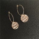 Ladies' Hoop Earrings with Pendant G148 4