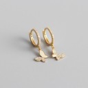 Ladies' Hoop Earrings with Pendant G237 12