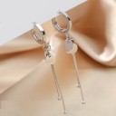Ladies' Hoop Earrings with Pendant G237 16