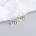 Ladies' Hoop Earrings with Pendant G259 7