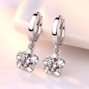 Ladies' Hoop Earrings with Pendant G272 1