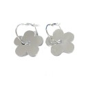 Ladies' Hoop Earrings with Pendant G463 1