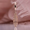 Ladies' Hoop Earrings with Pendant G600 3