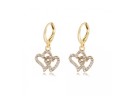 Ladies' Hoop Earrings with Pendant G694 3