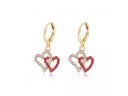 Ladies' Hoop Earrings with Pendant G694 4
