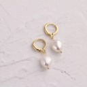 Ladies' Hoop Earrings with Pendant G986 5