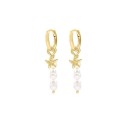 Ladies' Hoop Earrings with Pendants 44