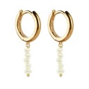 Ladies' Hoop Earrings with Pendants 46