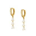 Ladies' Hoop Earrings with Pendants 59
