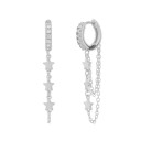 Ladies' Hoop Earrings with Pendants 13