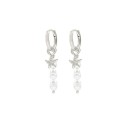 Ladies' Hoop Earrings with Pendants 14