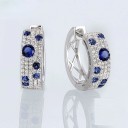Ladies' Hoop Earrings with Stones R103 1