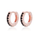 Ladies' Hoop Earrings with Stones R25 6