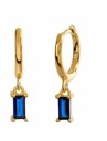 Ladies' Hoop Earrings with Stones R44 29