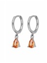 Ladies' Hoop Earrings with Stones R44 7
