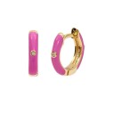 Ladies' Hoop Earrings with Zircon 7