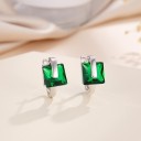 Ladies' Hoop Earrings with Zircon G1334 3